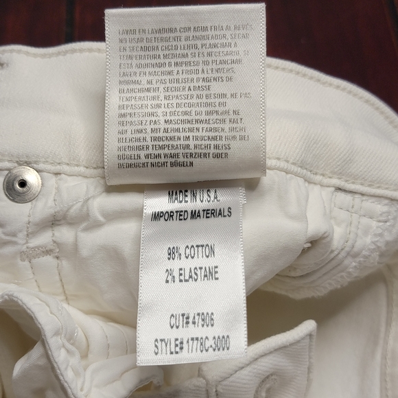 Citizens of Humanity white Harlow ankle high rise skinny fit women's size 25 - Picture 12 of 13